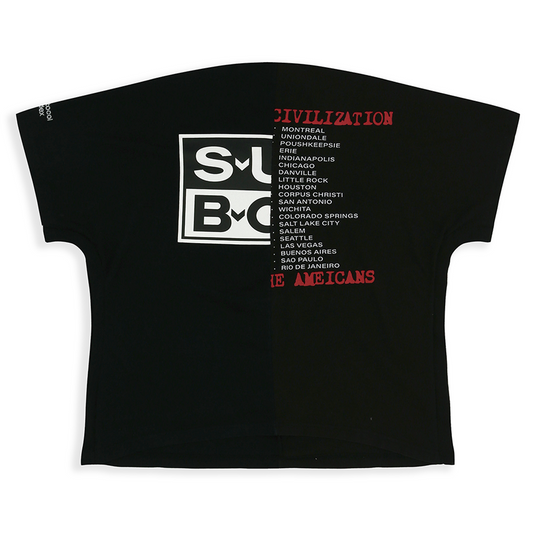 Protocol Index Fake Shoulder Seam T-Shirt Black