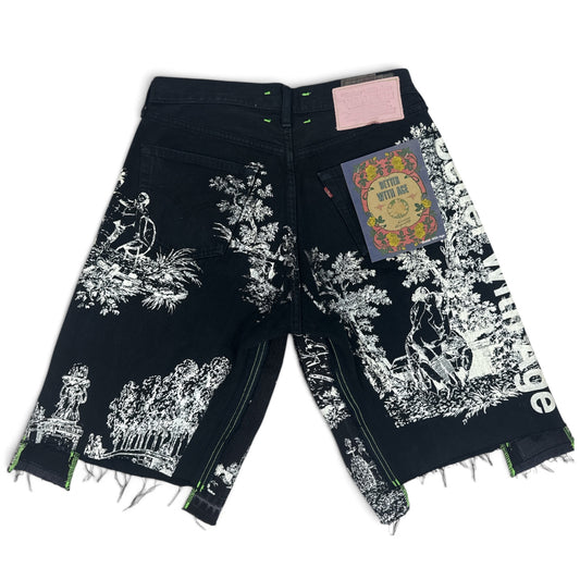*Better With Age Teresa Double Wide Denim Short Black