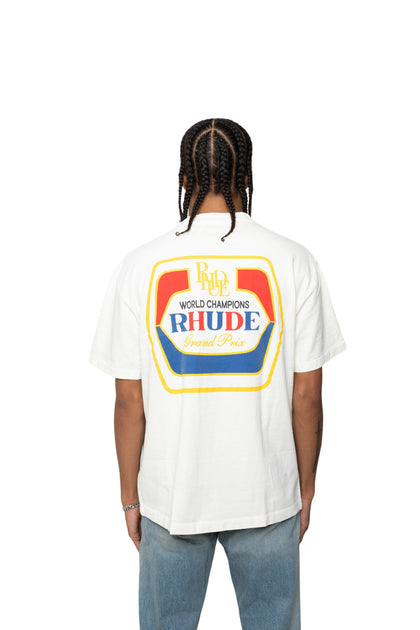 Rhude - Grand Prix T-shirt  HBX - Globally Curated Fashion and Lifestyle  by Hypebeast