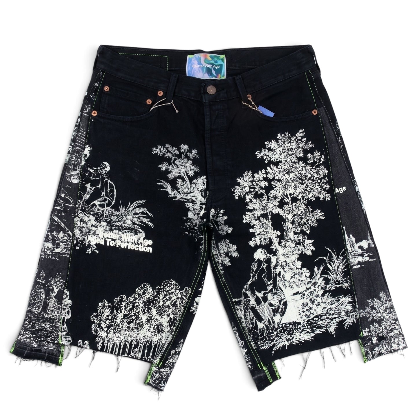 *Better With Age Teresa Double Wide Denim Short Black