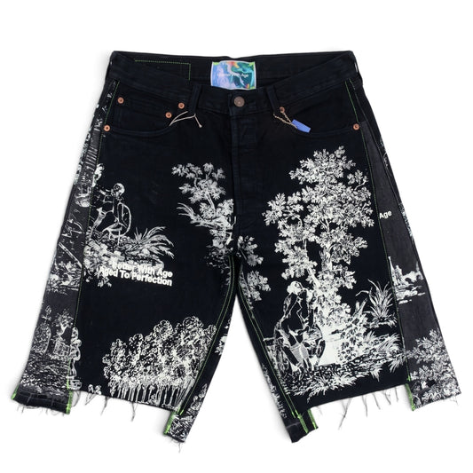 *Better With Age Teresa Double Wide Denim Short Black