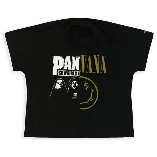 Protocol Index Fake Shoulder Seam T-Shirt Black