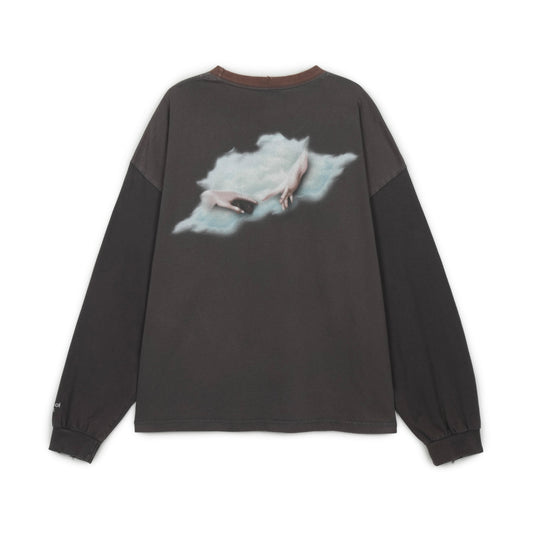 Protocol Index FK Paneled Long Sleeve Charcoal Mix