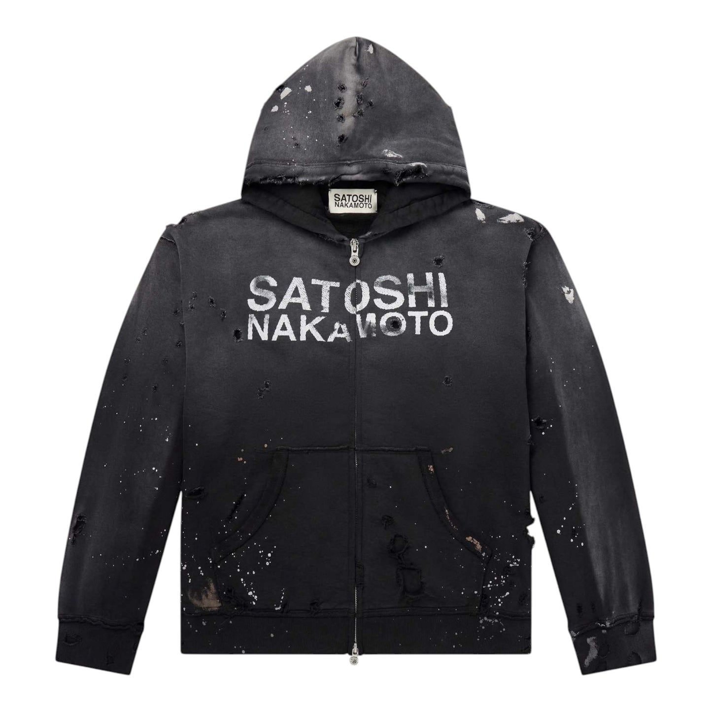 Satoshi Nakamoto Luke Fleece Thermal Hoodie Black