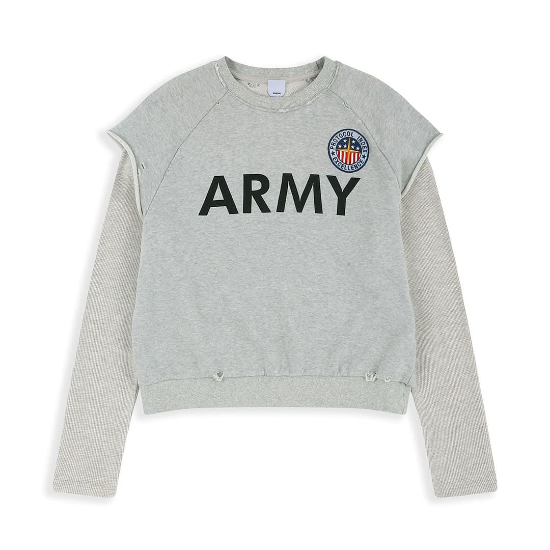 Protocol Index Layered Thermal Jersey Melange Grey