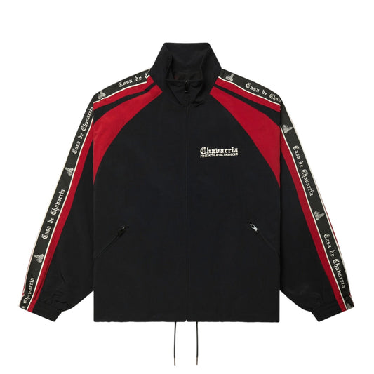 Willy Chavarria Casa De Chavarria Tape Jacket Black Red