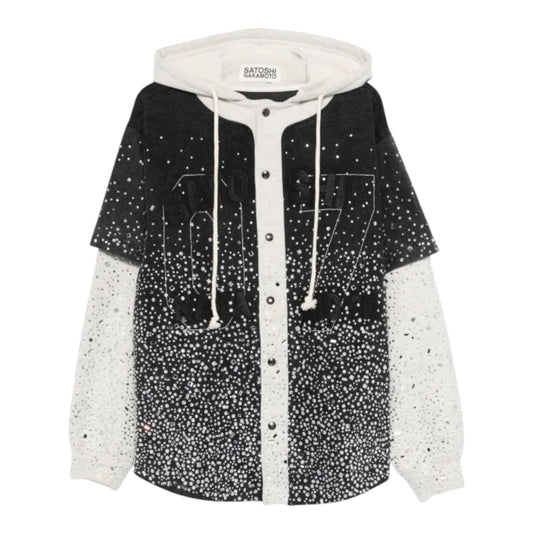Satoshi Nakamoto Embellished Layered Hoodie
