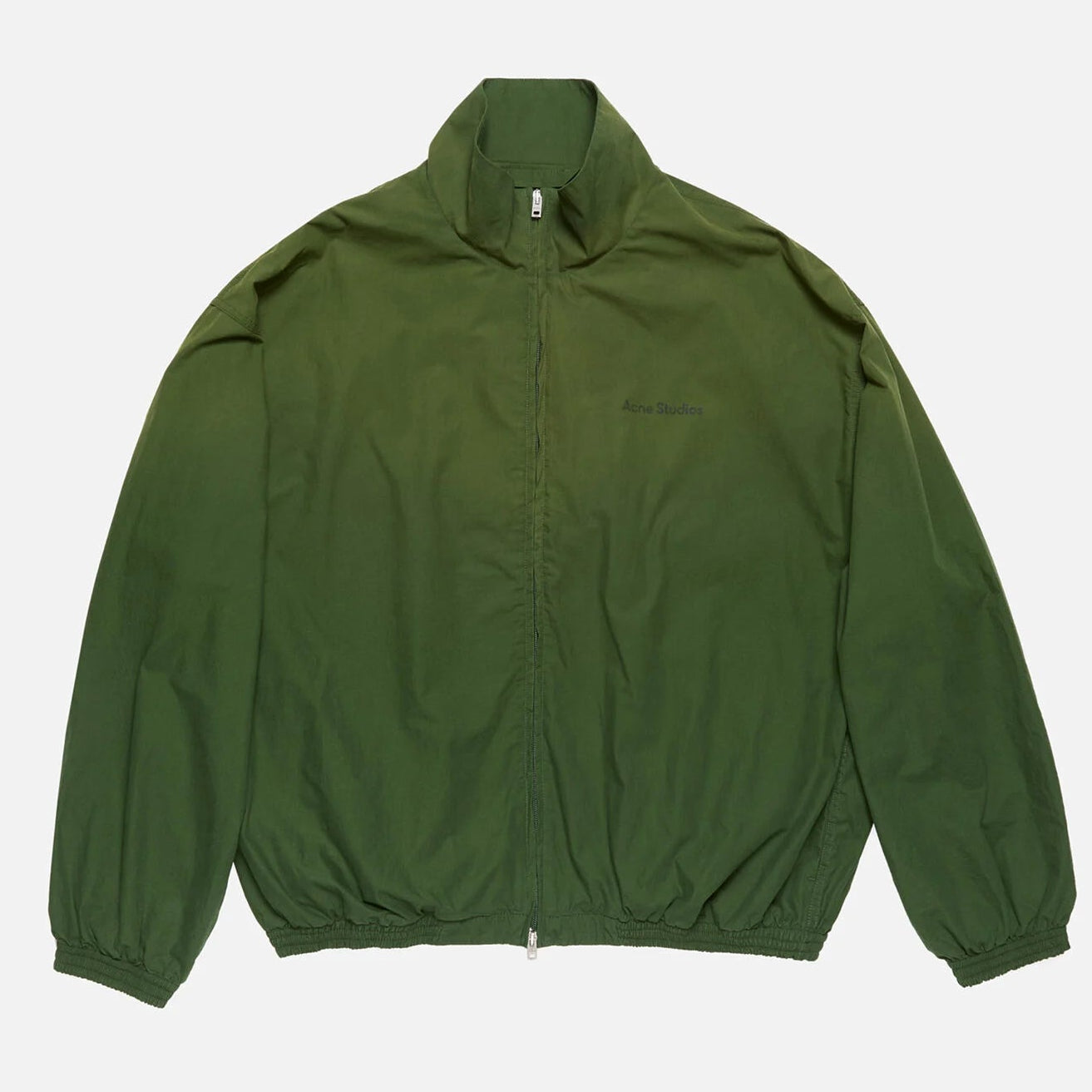 Acne Studios Washed Logo Jacket Forest Green