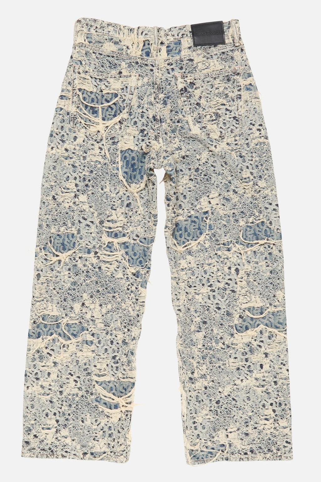 Acne Studios 1981 Distressed Monogram loose-fit jeans
