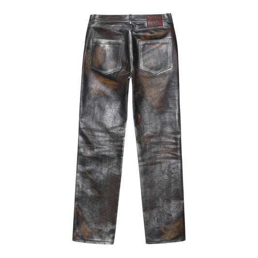 424 Leather Five Pocket Silver