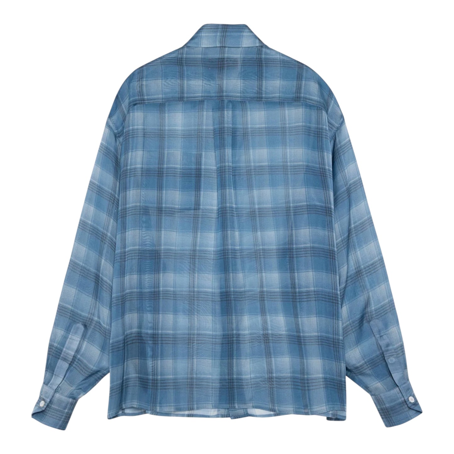 424 Silk Shirt Avio Check