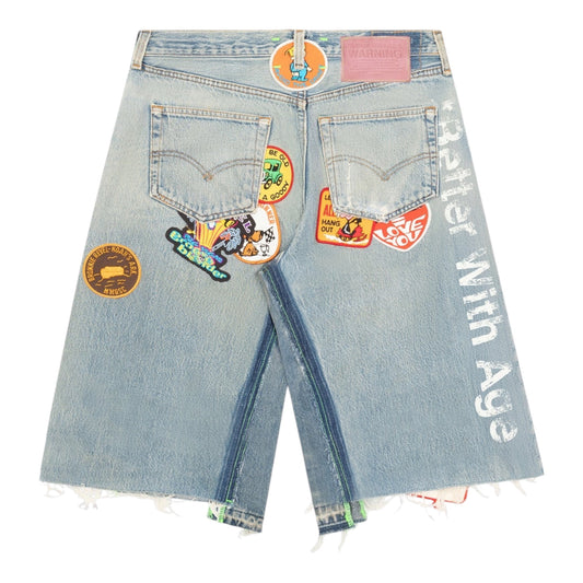 Better With Age* Gentlemen’s Triple-Wide Long Denim Short
