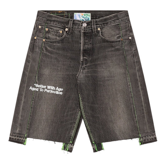 Better With Age* Monroe Triple-Wide Denim Short Black