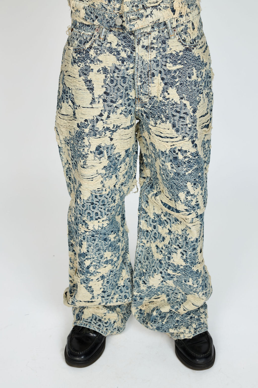 Acne Studios 1981 Distressed Monogram loose-fit jeans