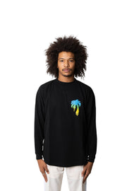 Palm Angels Spray Logo Over Tee Black