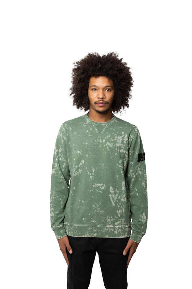 Stone Island Garment Dye Sweater Green