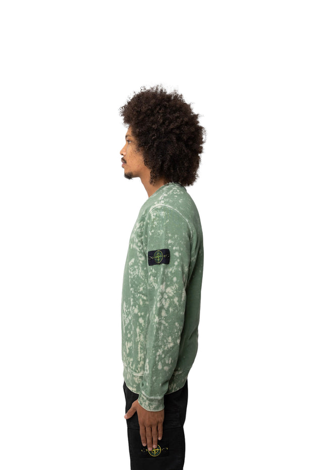 Stone Island Garment Dye Sweater Green