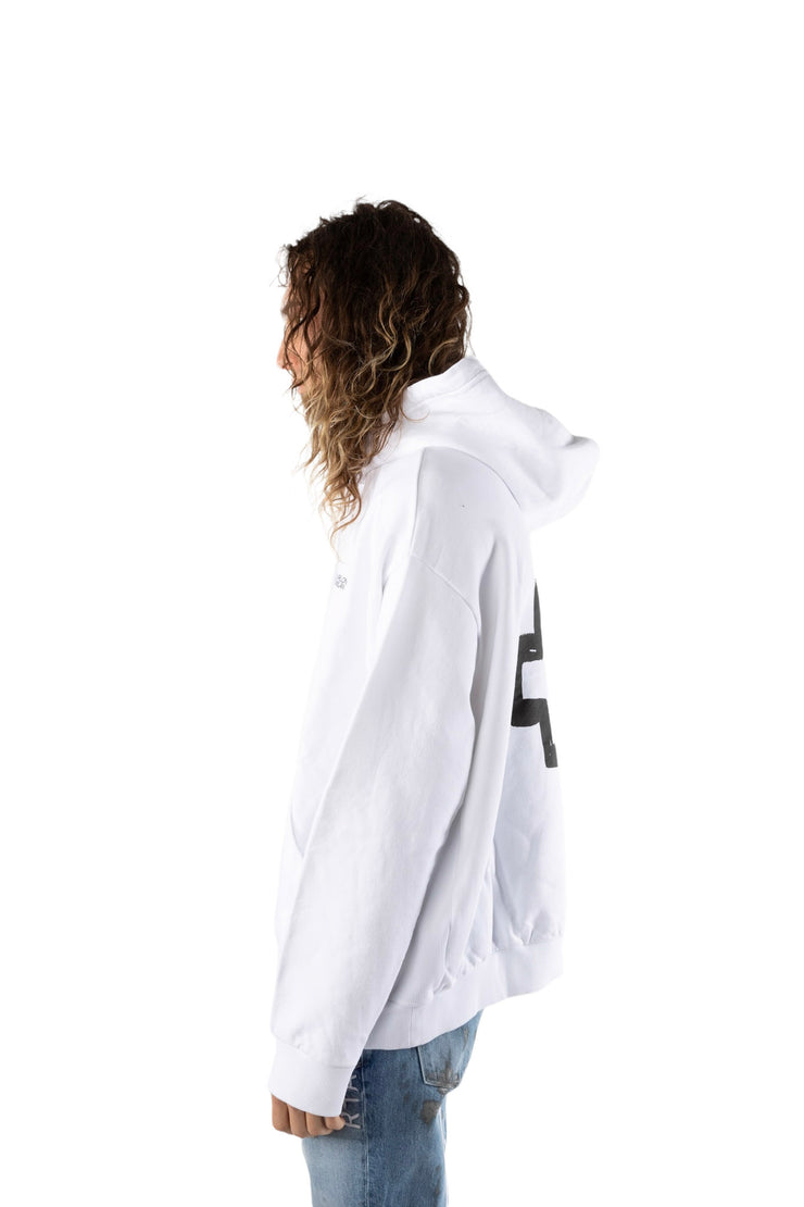 Marcelo Burlon County Of Milan Tempera Over Cross Logo Hoodie