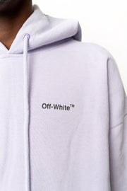 Off-White Caravaggio Arrow Over Hoodie Dusty Lilac