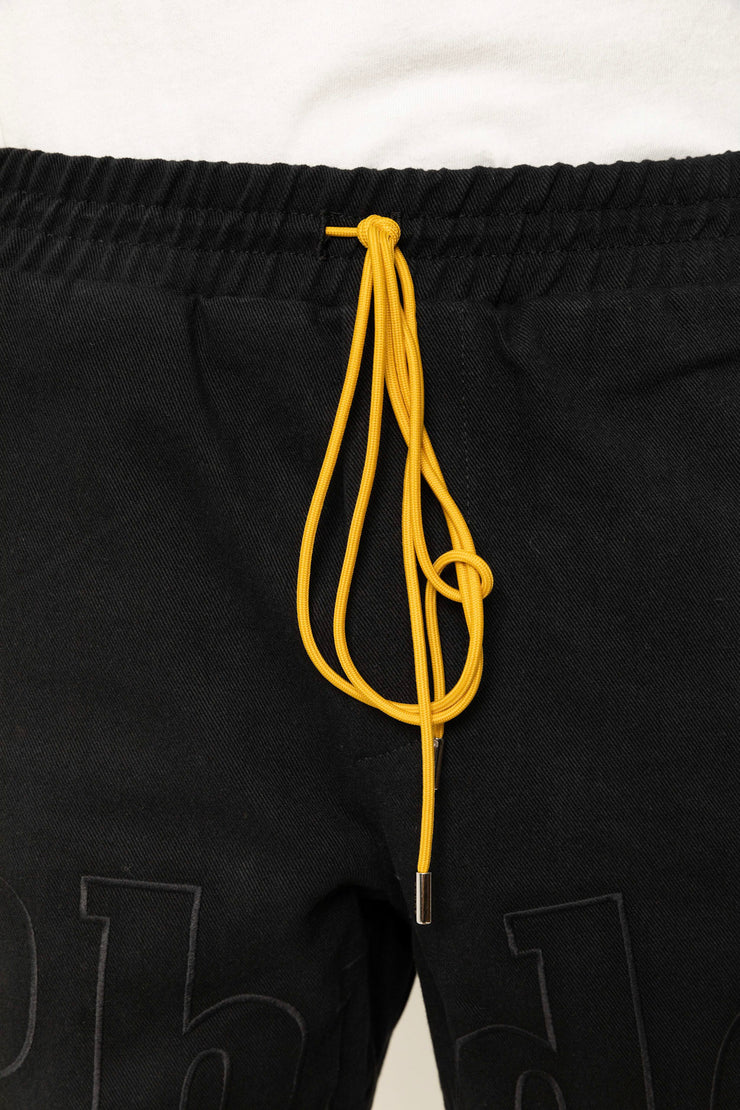 Rhude Embroidered Twill Logo Short Black