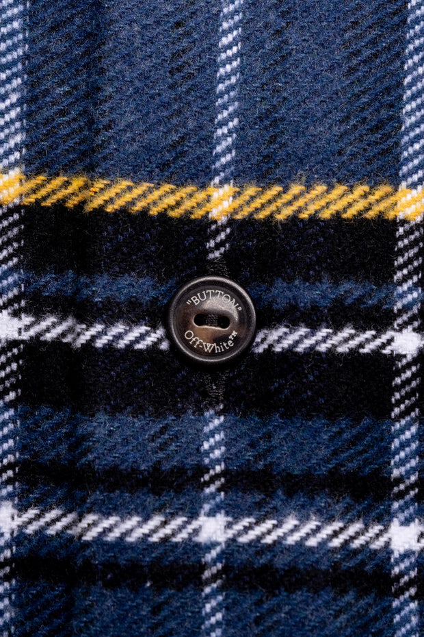 Off-White Flannel Skate Shirt Peacock