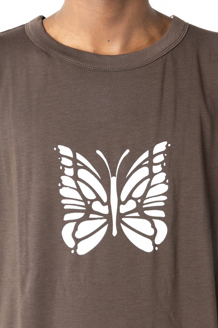 Needles Butterfly T-Shirt Brown