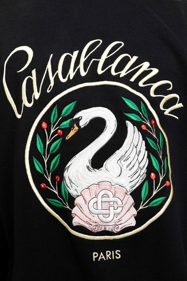 Casablanca Emblem De Cygne Embroidered Sweatshirt
