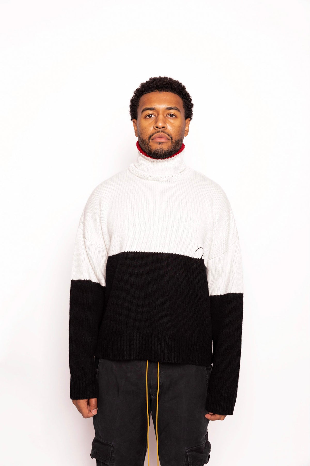 Rhude Colorblock Tutleneck Knit Sweater – ONE51