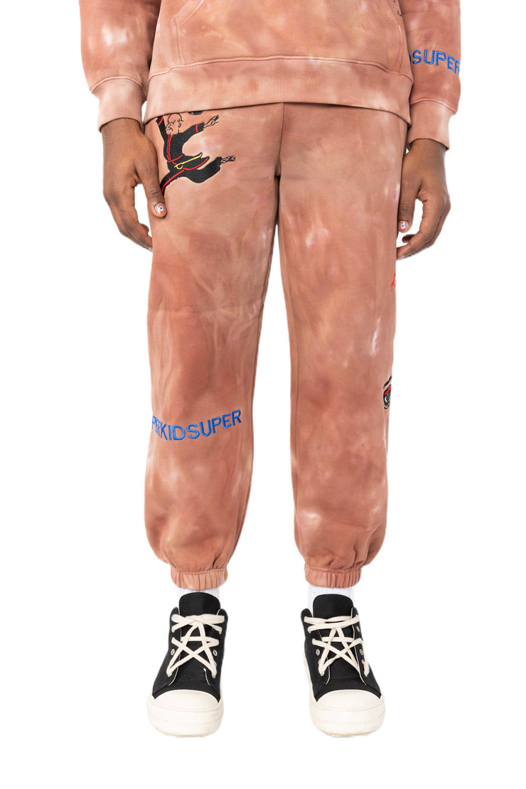 Kid Super Sweatpants Brown Tie Dye