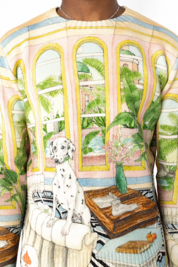 Casablanca Printed Knit Sweater