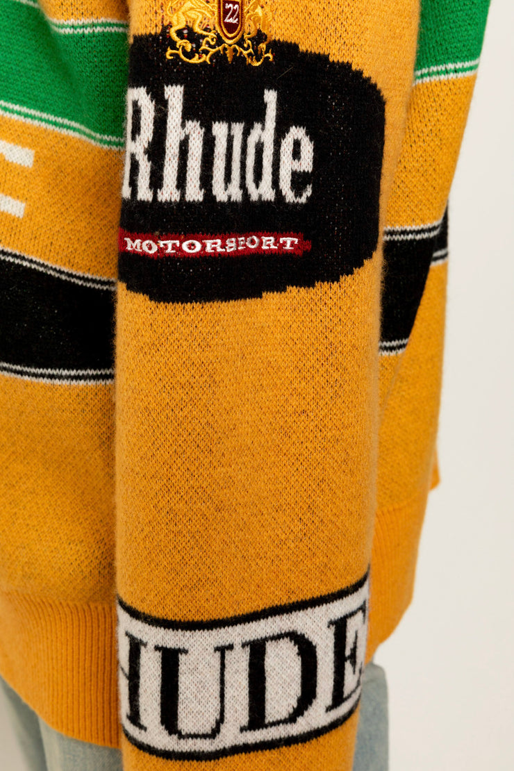 Rhude Ayrton Knit Crewneck Mustard