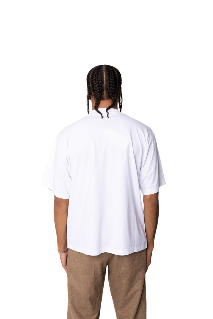 Marni Brushed Logo Tee White