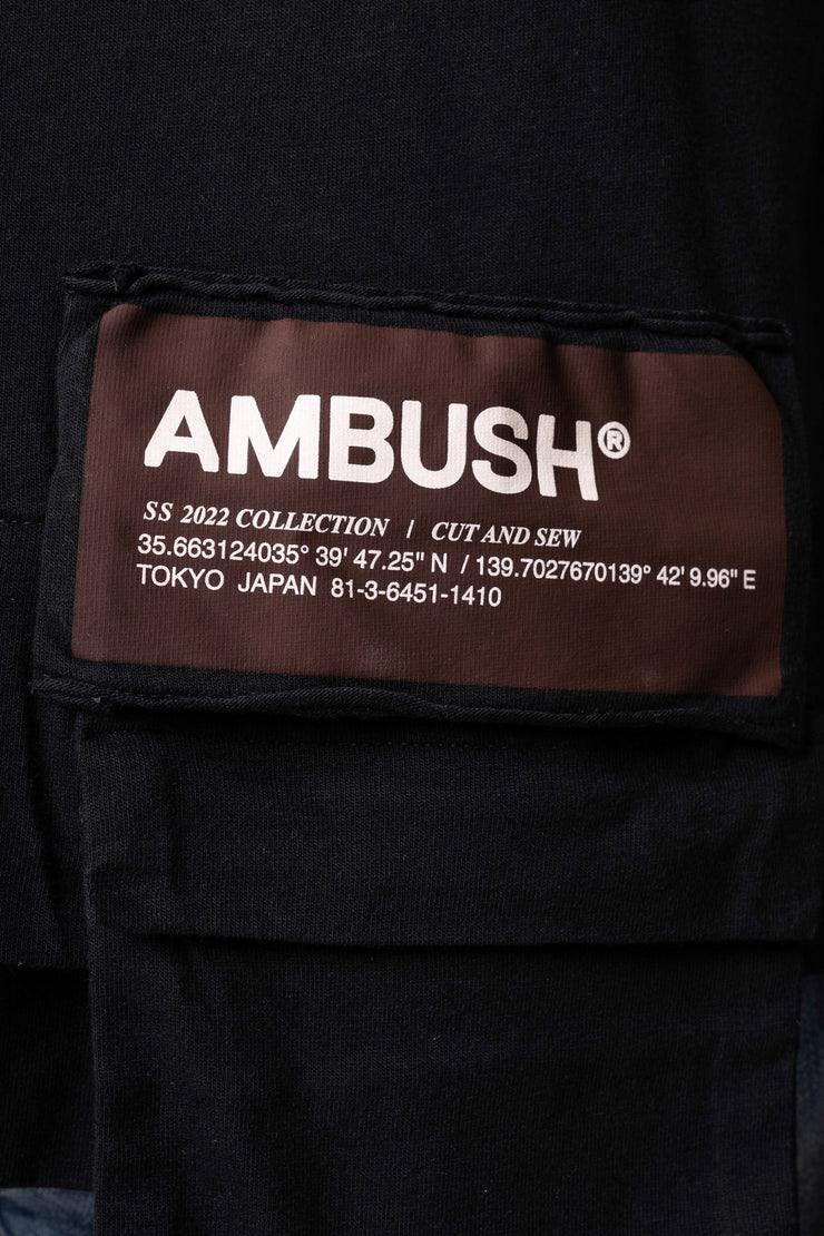Ambush Waist Pocket T-Shirt Black