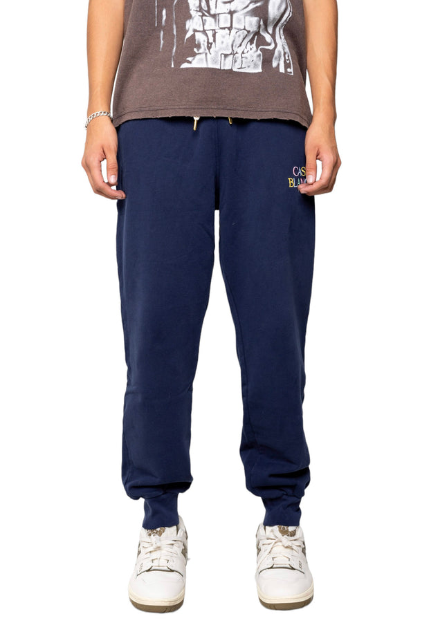Casablanca Stacked Logo Embroidered Sweatpants