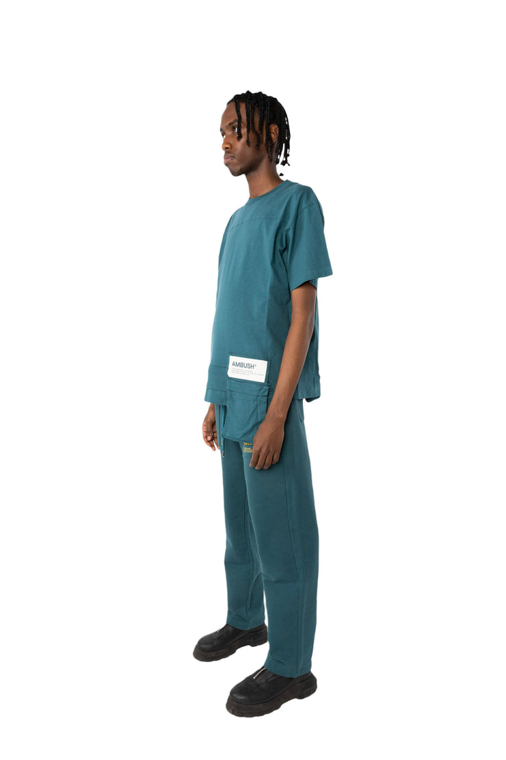 Ambush Waist Pocket T-Shirt In Atlantic Blue