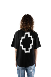 Marcelo Burlon County Of Milan Tempera Over Cross T-shirt Black