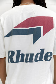 Rhude Logo Tee VTG White