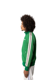 Palm Angels Lurex Classic Track Jacket Green