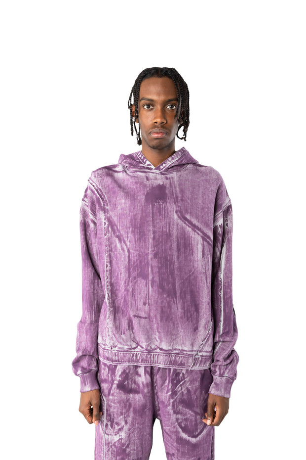 A Cold Wall Corrosion Hoodie in Purple