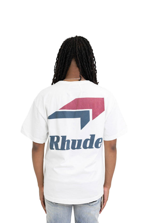 Rhude Logo Tee VTG White