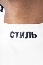 Heron Preston CTNMB Turtleneck White Black