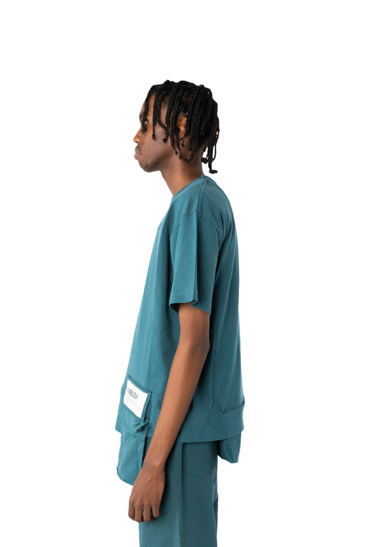 Ambush Waist Pocket T-Shirt In Atlantic Blue