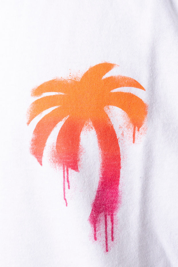Palm Angels Sprayed Palm Over Tee White