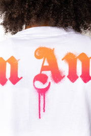 Palm Angels Sprayed Palm Over Tee White
