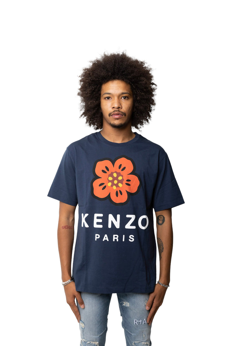 Kenzo Seasonal Logo Flower Navy