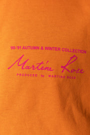 Martine Rose Funnel Neck Tee Orange