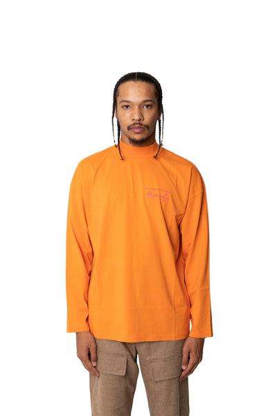Martine Rose Funnel Neck Tee Orange