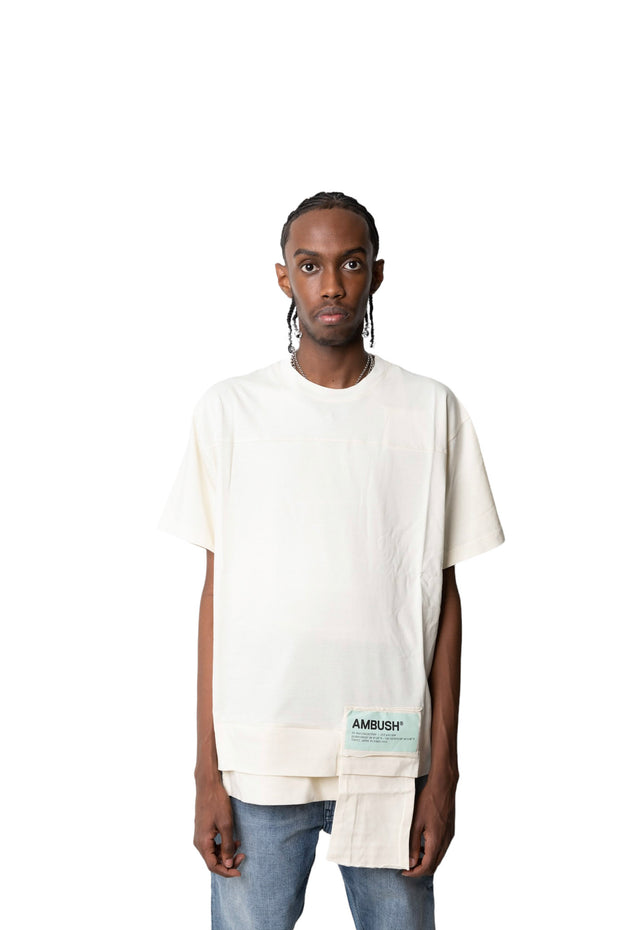 Ambush Waist Pocket T-Shirt Cream