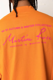 Martine Rose Funnel Neck Tee Orange