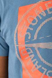 Stone Island Polkadot Logo Tee Blue